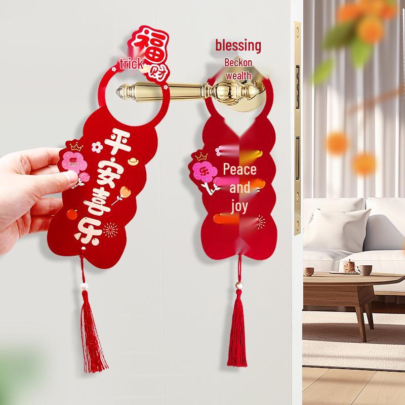 Housewarming Doorknob Pendant: New Home Hanging Ornament for Auspicious Entrance Ceremony
