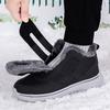 Winter Velvet Soft-soled Men's Walking Shoes High-top Waterproof Snow Boots Warm Cotton Shoes Men's Elderly Shoes Dad Shoes