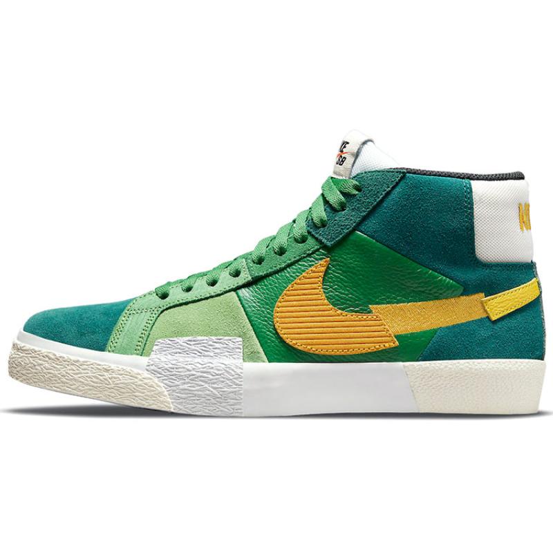 Nike Zoom Blazer Mid Premium Sb 'Mosaic Pack   Aloe Verde' Sneakers Casual DA8854-300