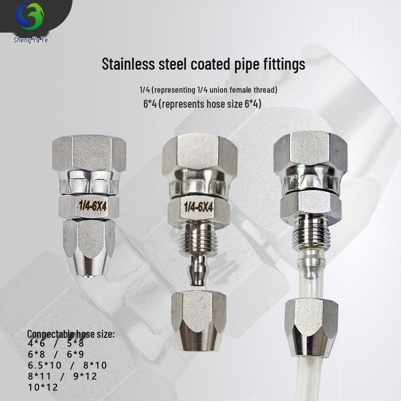 304 Stainless Steel Universal Quick-Connect Pipe Fittings for Spray Gun Equipment