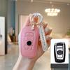 Genuine Leather Pink Car Key Case Cover for BMW F30 F31 F32 F34 F20 F21 F07 F10 1 3 5 7 Series X1 X3 G01 X4 G02 X5 F15 F16 M3 M4