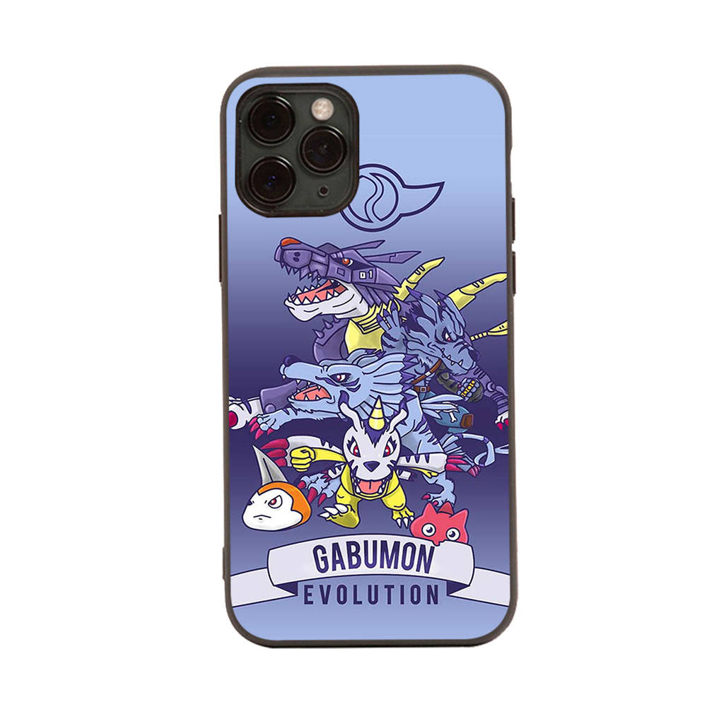 WD9 Digimon Black Sofe Case for Samsung Note 20 Lite S24 Ultra S23 A03 A05 A06 A11 A71 A15 A16 A13 A24 A25 A33 A52 A53 A50 M55 M35 Plus