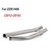 Slip-On für Kawasaki ZZR1400 Ninja ZX14R ZX14 2006-2016 Motorrad Auspuff Mittelrohr 51mm Escape Moto Schalldämpfer Mittelrohr