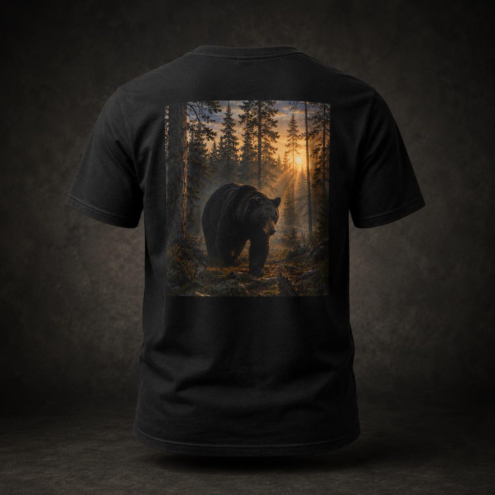 Bear in the Pines Shirt | Great Outdoors Series | Wilderness Wildlife Tee | Nature Graphic T-Shirt S