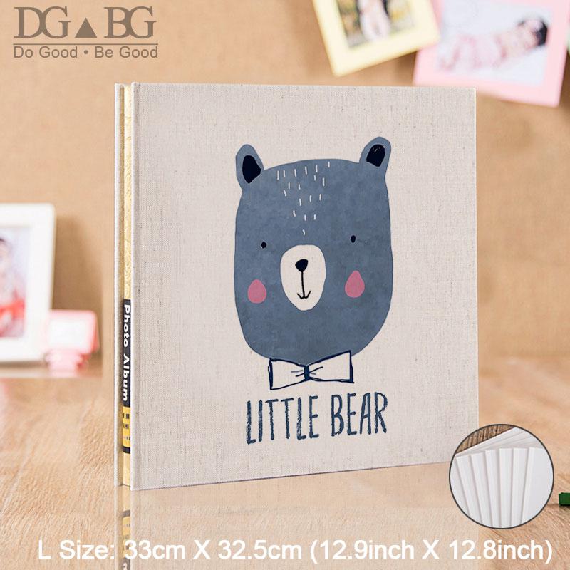 

DIY Albums Customizable Christmas Gift Large Family Album Cartoon Photo Album Sticky Type Paper Sons and Daughters
