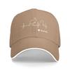 New Australia Kangaroo Heartbeat Design Baseball Cap Black with White Trim and Iconic Wildlife Pattern for Unisex and Women