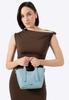 Wittchen Women's Mini Suitcase With Removable Pouch, Blue, Eco-Leather
