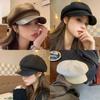 Eight Corner Hat With Embroidered Design For Autumn Winter Casual Womens Fashion