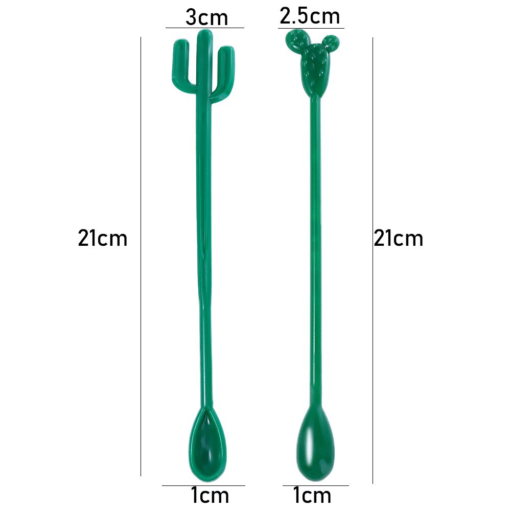 Party Decorations Cafe Flamingo Cactus Tropical Disposable Hawaiian Coffee Stirrer Swizzle Sticks Mixing Sticks Cocktail Tool