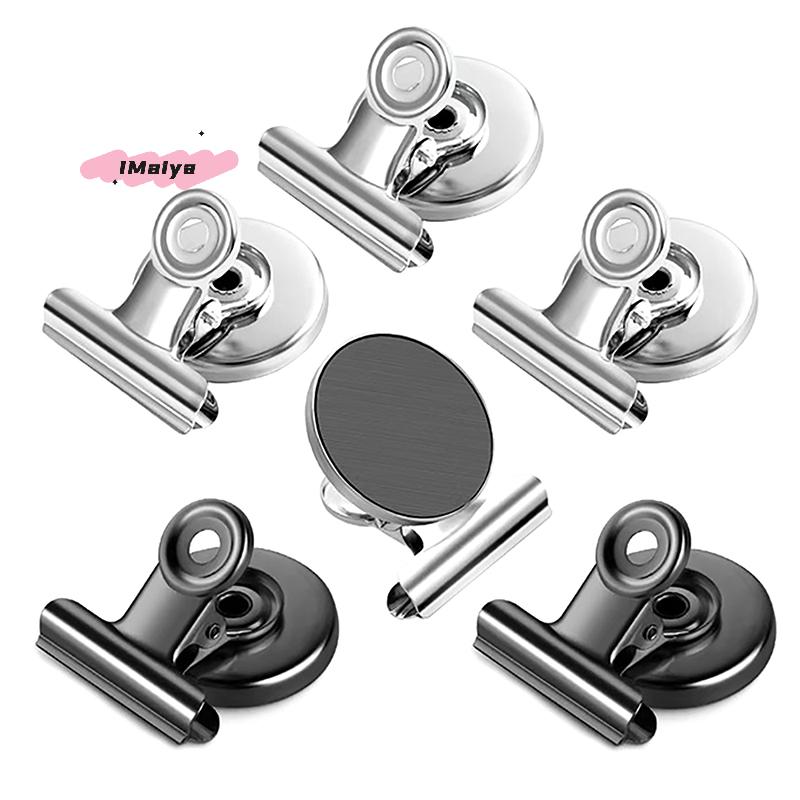 M-3 Stück Starke Magnete Magnetische Clips Bulldog-Clips Strapazierfähige Magnetische Clips Perfekt für Whiteboard-Magnete Foto-Displays Zuhause