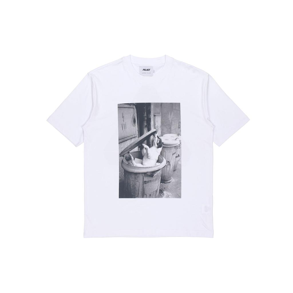Palace X Juergen Teller Co-Branded Photographic Print Round-Neck Short Sleeve T-Shirt Unisex Tops White P19TS302