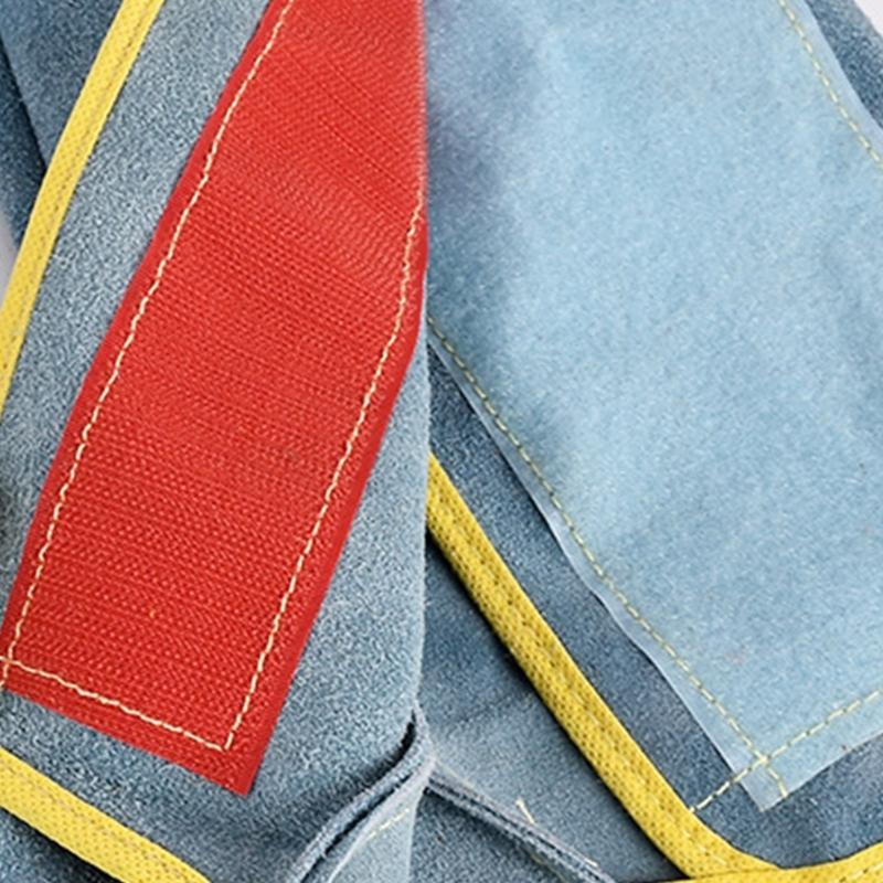 Professionelle Leder Schweißschuh-Schutzhüllen Hitzebeständig Abriebfest Schweißspritzer Schweißer Arbeits-Schuhüberzüge