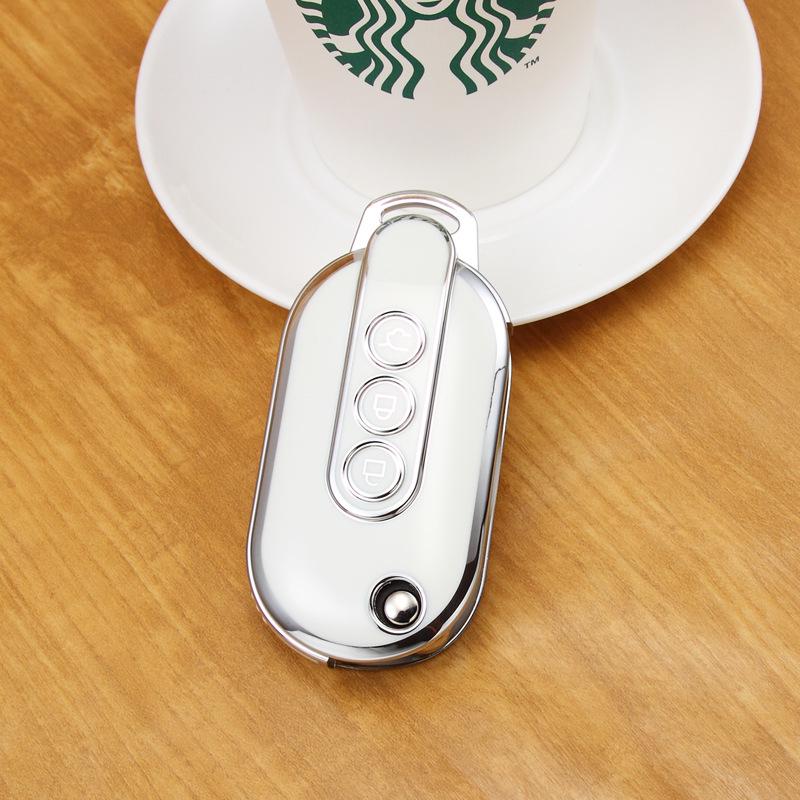 Wuling Hongguang MiniEV Key Case: Cute Macaron Shell Car Decoration for Women & Men