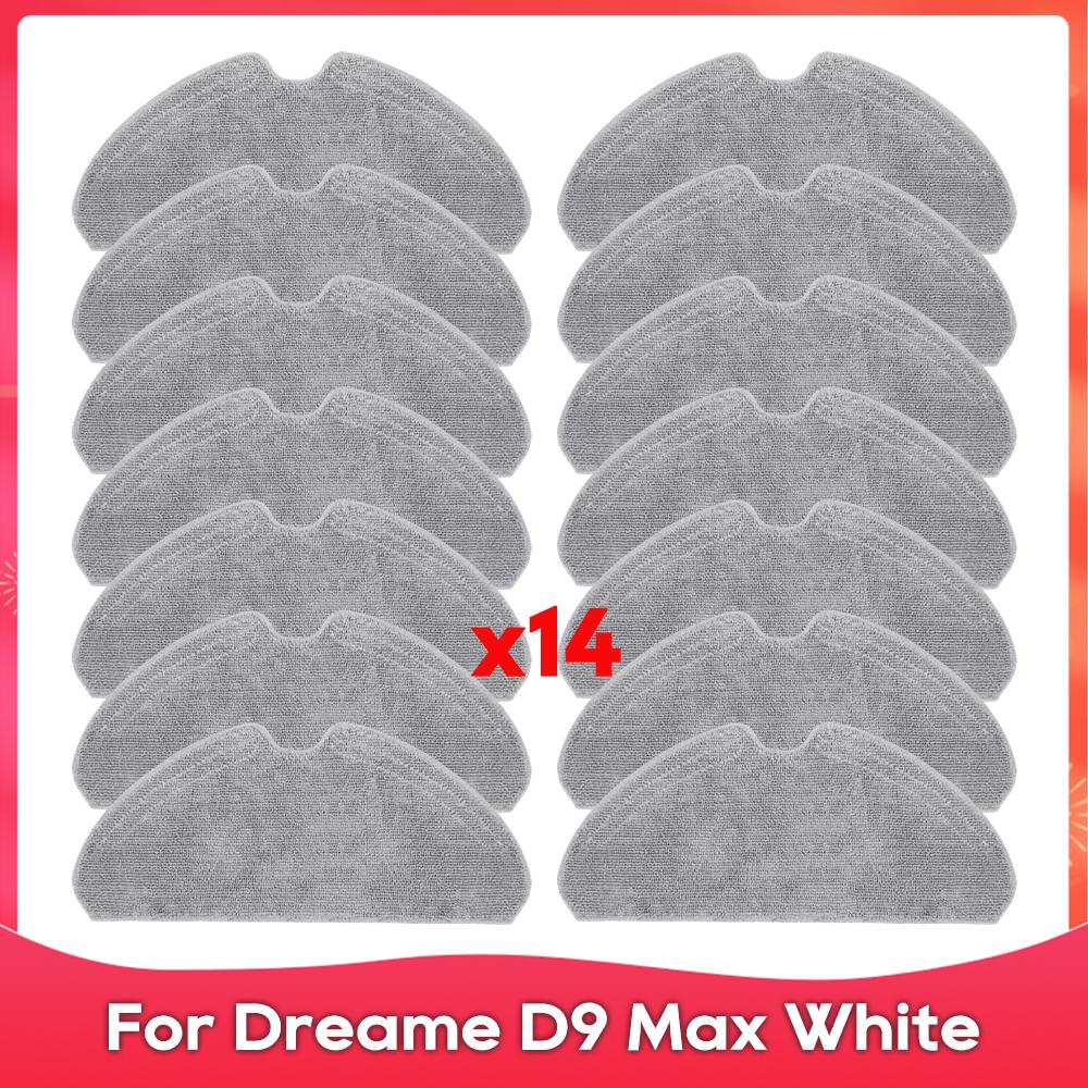 Fit For ( Dreame D9 Max White / RLD33GA ) Roller Side Brush Hepa Filter Mop Cloths Rag Robot Vacuum Cleaner Accessory Spare Part