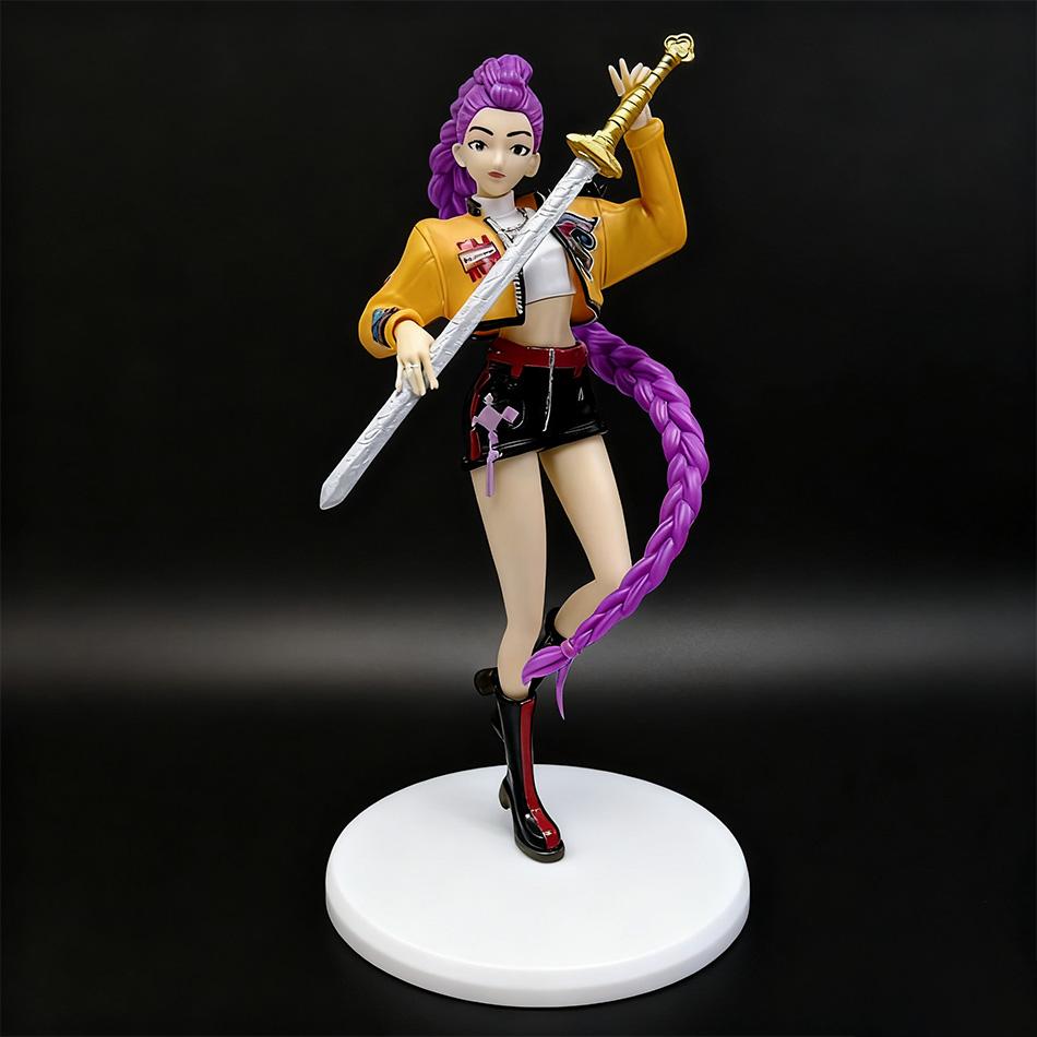 20cm New Kpop Demon Hunters Figure Toy PVC Cartoon Gaming Peripherals Desk Decoration Collection Rumi Figures Model For Kid Gift
