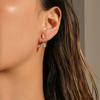 NEW BOHO TEARDROP ZIRCON PIERCING EARRINGS Dazan 2026 NS 18k Gold Plated Hypoallergenic Stainless Steel THEATER PROPS JEWELRY