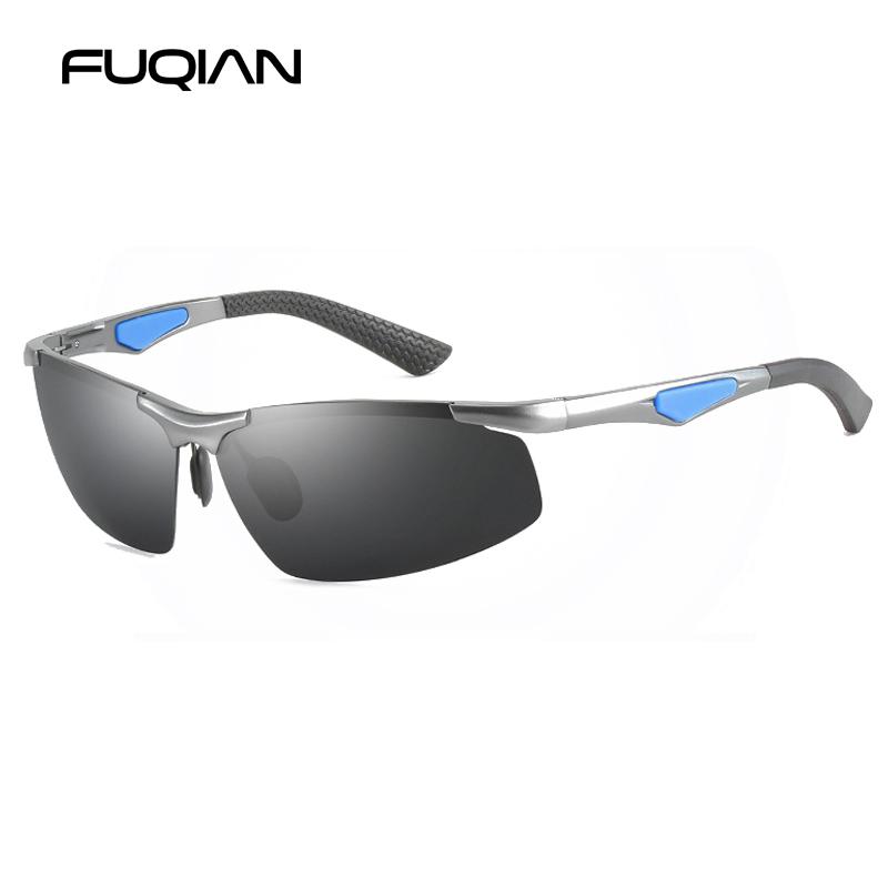 

Aluminum Magnesium Sports Polarized Men Sunglasses Luxury Rimless Male Sun Glasses High Quality Outdoor Cycling Goggle