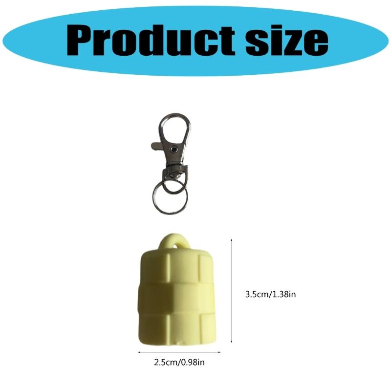 Soft Silicone Lipgloss Keychain Charm Keychain Cover For Keys And Bags Portable Fashion Jewelry Accessory With 3 Colors