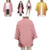 Haori Kimono Larga Traspirante di Alta Qualità Anime Demon Slayer Kimetsu No Yaiba Kamado Nezuko Cosplay Top