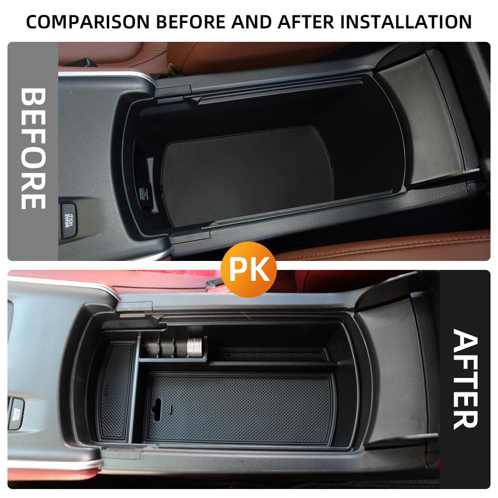 Car Center Console Armrest Storage Box for Honda Accord 10th Gen 2018 2019 2020 2021 2022 ABS Tray Insert Organizer Glove Pallet