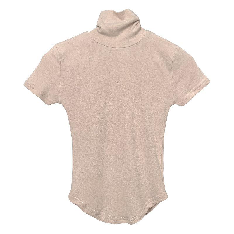 Korean Dongdaemun Sexy Spicy High Neck Slimming T-shirt