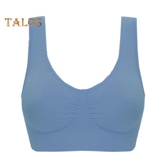 Seamless Sports Bras for Women Large Size Wireless Brassiere Tank Top with Removable Pads Stretchy Yoga Bra