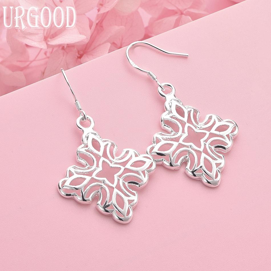 925 Sterling Silver Fashion Earrings Wedding Jewelry