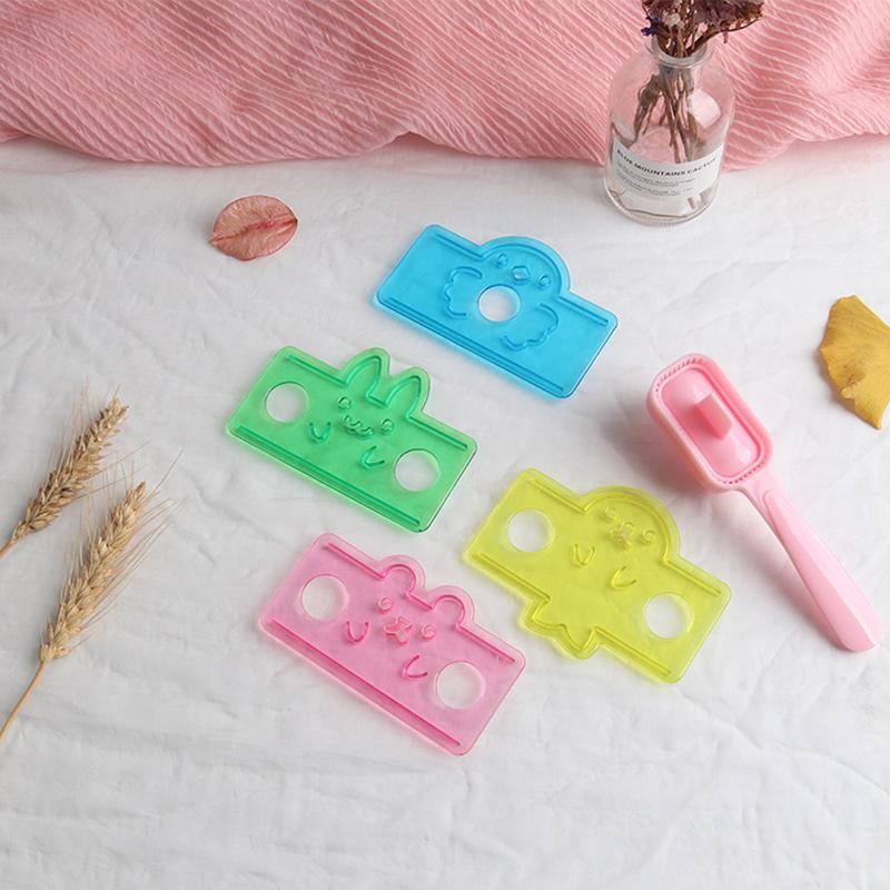 Creative 5 In 1 Cartoon Mould Rice Ball Mold Onigiri Shape And Dry Roasted Seaweed Cutter Set Kitchen Diy Mold Gadget