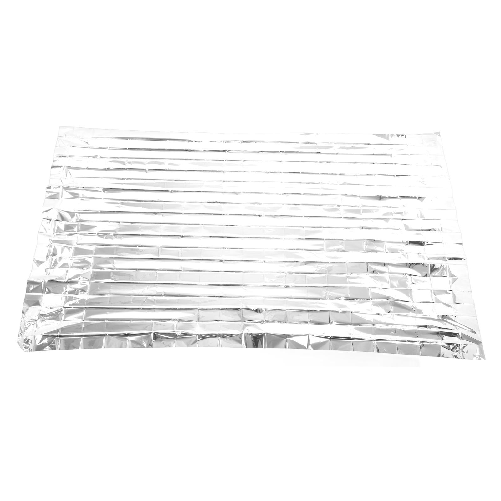 

Emergency Blankets Foldable PET Aluminized Film Thermal Blanket Portable Survival Blanket for Journey Camping Outdoors 210CM*130CM серебряный