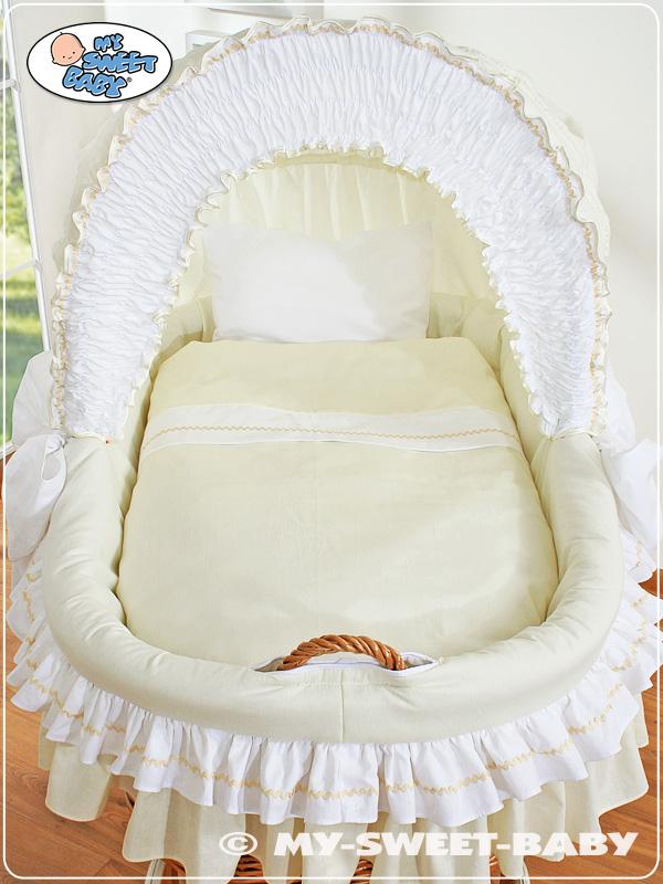 Moses Basket with a Hood - Bellamy Natural