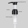 PP Soap Pump Dispenser, Round Push-Type with 28mm Thread, for Bath Bottles and Lotion Tubes