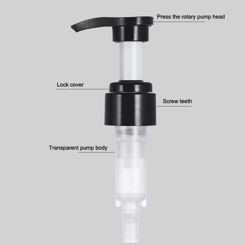 PP Soap Pump Dispenser, Round Push-Type with 28mm Thread, for Bath Bottles and Lotion Tubes