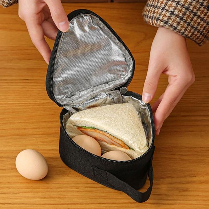 Practical Small Portable Ice Bags Fashion Waterproof Cooler Bag Lunch Leisure Picnic Pouch Food Bag Food Thermal Bag 24BD