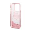 Karl Lagerfeld Liquid Glitter Nft Choupette Head - Etui Iphone 14 Pro (Różowy)
