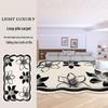 Nordic Velvet Non-Slip Living Room Carpet - Simple, Luxurious Floor Mat for Sofa, Office & Bedroom