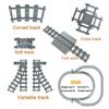 City Train Buffer Strar Stop Parts Train Station Building Blocks MOC Technical Creative Bridge Leduo Assembles Particles Toys
