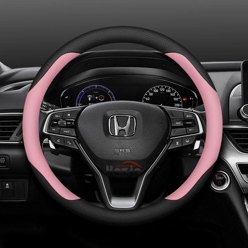 Leather Car Steering Wheel Cover for Honda CRV HRV Passport Civic Accord City Fit Pilot 2024 2025 2026 Accessories