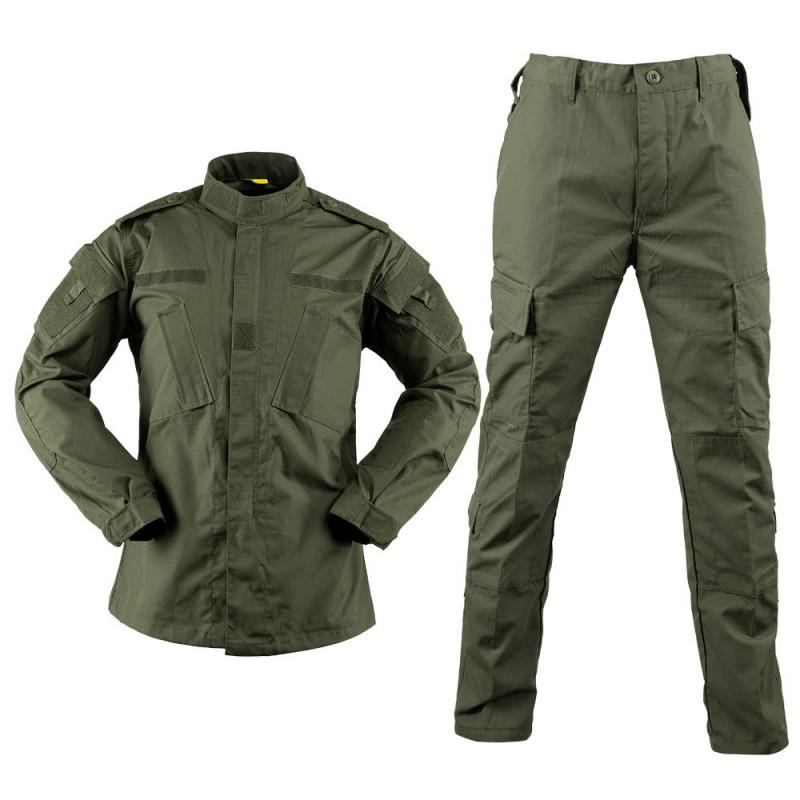 Herr Taktisk Långärmad Kamouflage Uniform Set Andningsbar Slitstark Utomhus Träningsdräkt Vandring Camping Skytte