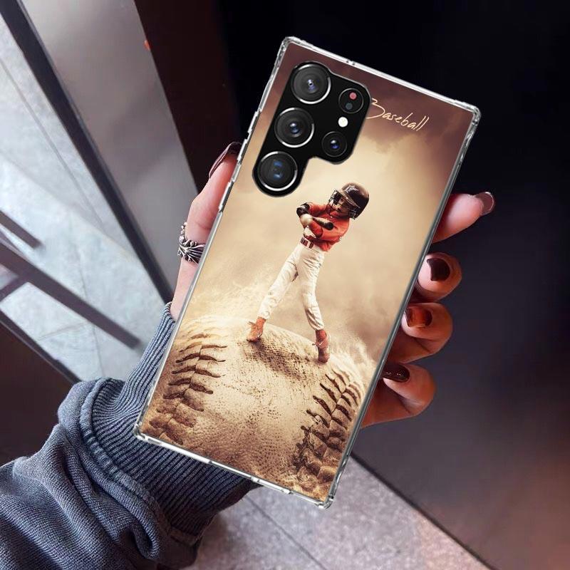 

Baseball Sport Phone Case For Samsung Galaxy S23 S24 S25 Edge S26 Ultra S22 + S21 Plus S20 FE Cover Silicone Print Shell Galaxy Samsung S21 Plus
