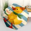 1pc Duck Cake One Umbrella  a Plastic Hle, Compact  Stylish, with a Vibrant Cartoon Pattern, Perfect  Home, Travel