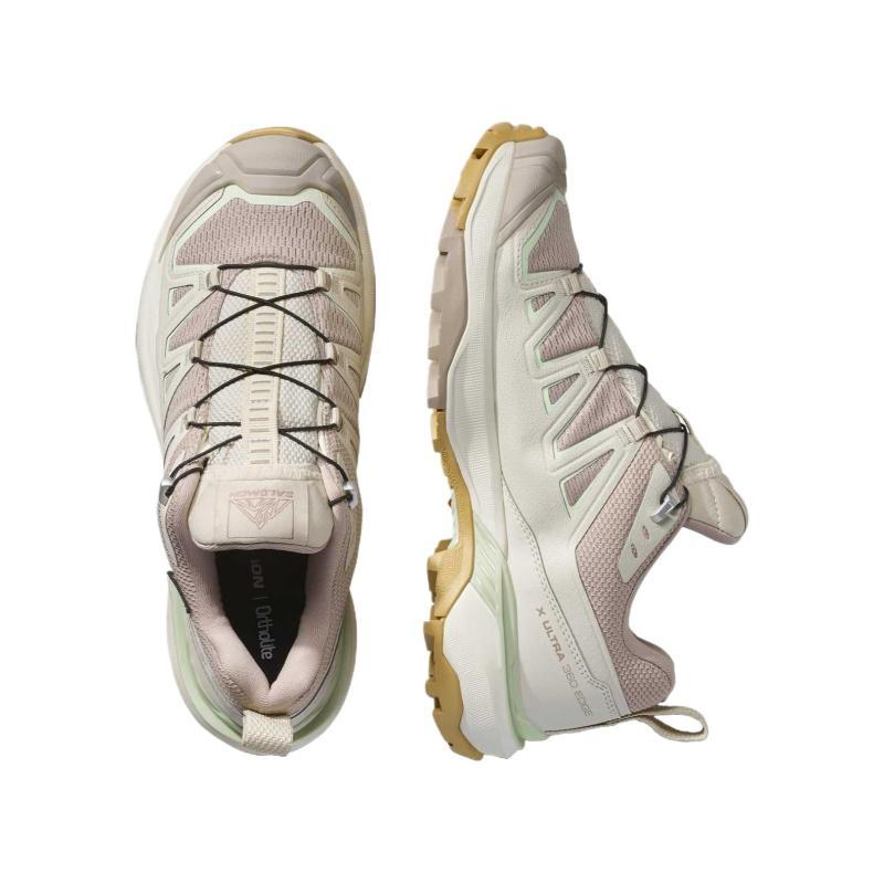 SALOMON X ULTRA 360 Waterproof Support Grip Low top Mountaineering Shoes Women's Greige Sneakers 478170