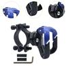 Universal Bike Hanger Hook Motorcycle Hanger Hook Adjustable Pipe Clamp Double Hooks Iron Sturdy Hanger Gadget Hanging Hook