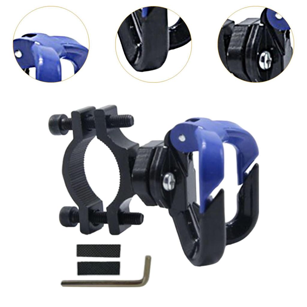 Universal Bike Hanger Hook Motorcycle Hanger Hook Adjustable Pipe Clamp Double Hooks Iron Sturdy Hanger Gadget Hanging Hook