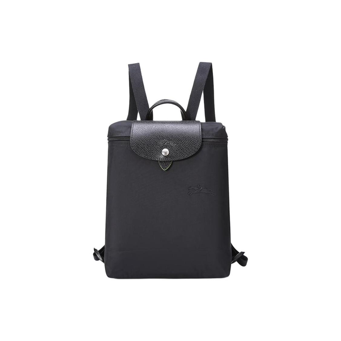 

Longchamp Le Pliage Green 26 Short Handle Foldable Recycled Canvas With Leather Trim Backpack Women backpack Black 1699919001 Basic Set (Bag)