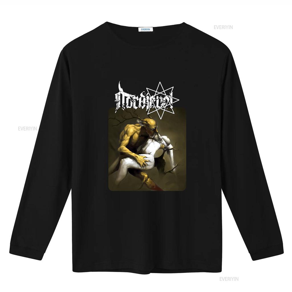 HOT NORDJEVEL Funeral Smell Print T Shirt for Men Long or s vintage Washed Top For Everyday Wear fashion Comfortable Stretched