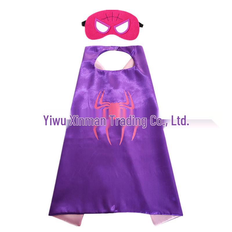 Kids' 3D Superhero Cape Costume for Halloween & Parties