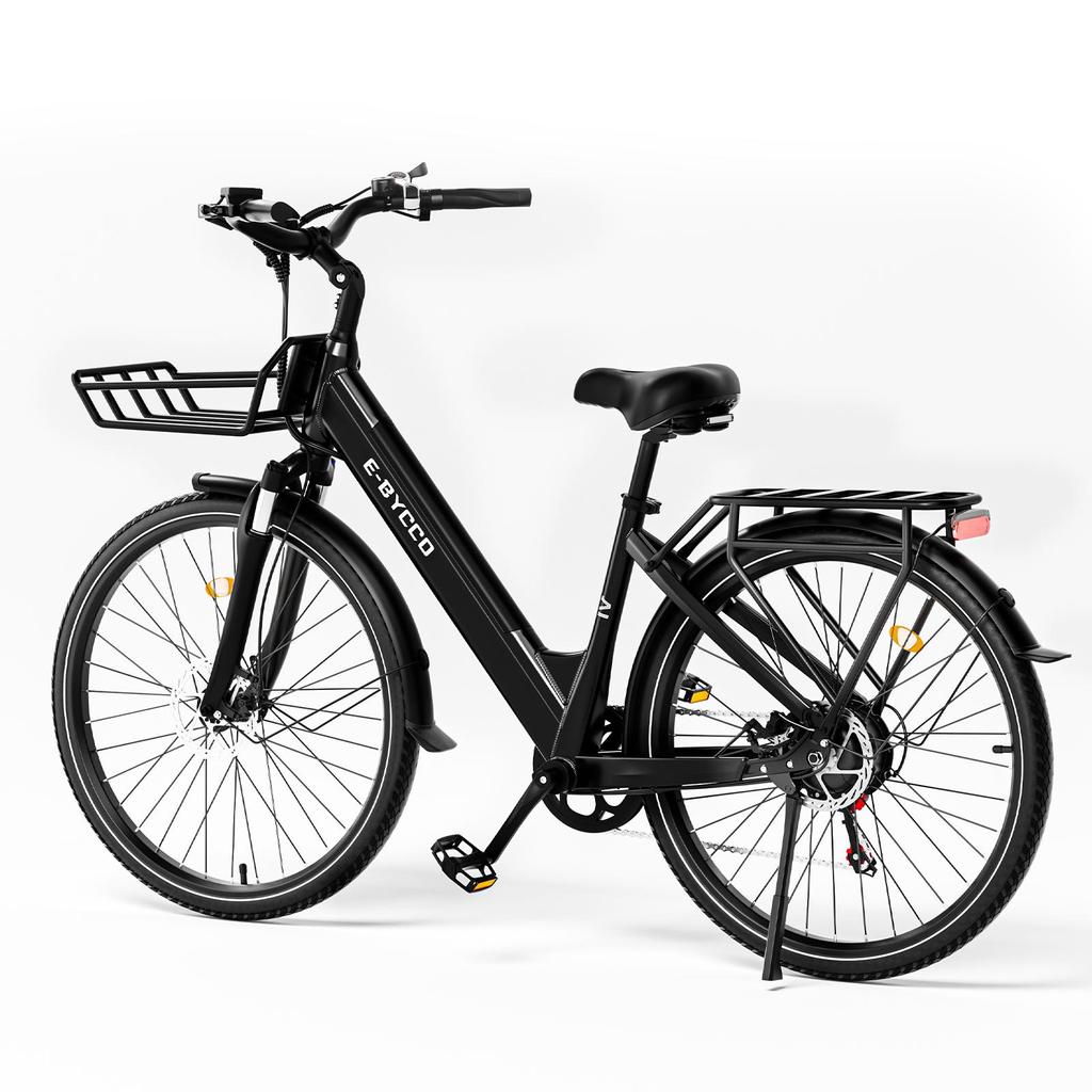 E-BYCCO V1 Stadt Komfortables Elektrofahrrad 36V15.6AH Akku 500W Motor 25KM/H Höchstgeschwindigkeit 28 Zoll Reifen Stadte-Bike Für Unisex