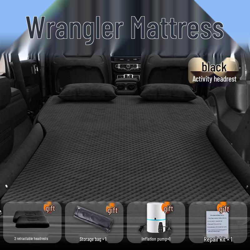 Nadmuchiwany materac samochodowy do Jeepa Wranglera: Nadmuchiwany materac do spania do bagażnika i na tylne siedzenie