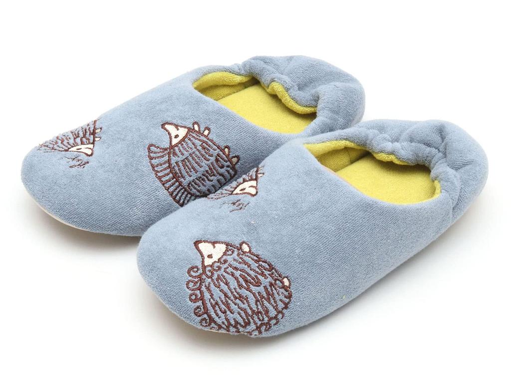 Lisa Larson Hedgehog Room Shoes (Blue)