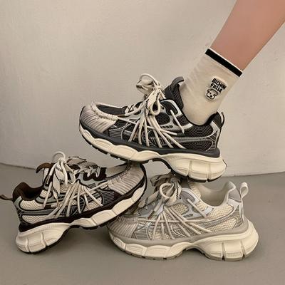 Retro Freizeitschuhe Bergsport Laufschuhe 2025 Herbst und Winter Polieren Alte Damen Plateau Dad Schuhe Kinder